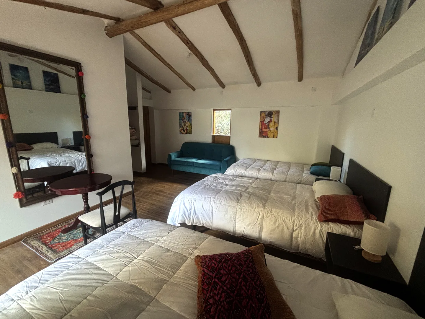 Salkantay Lodge triple room with thermal bedding